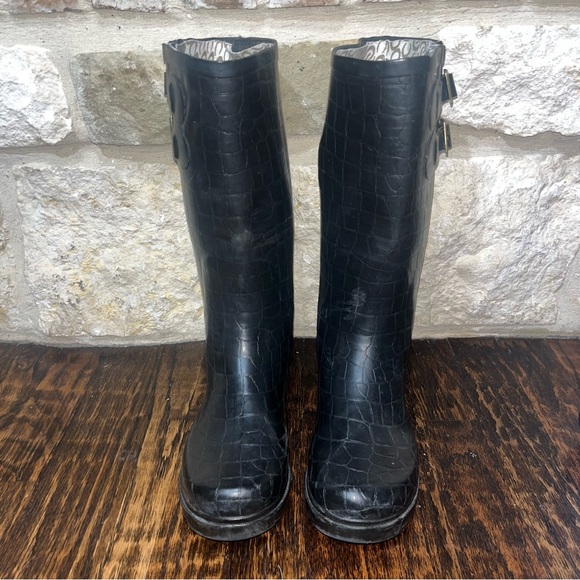 Chooka Crocodilia Black Rubber rain boots - Picture 10 of 11